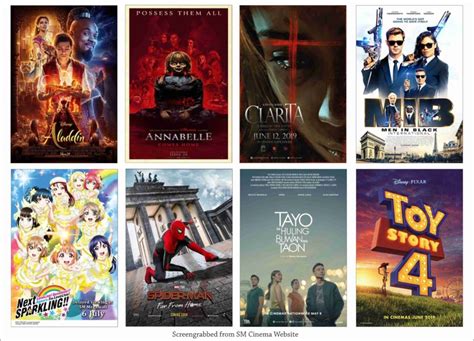 sm cinema showing today.